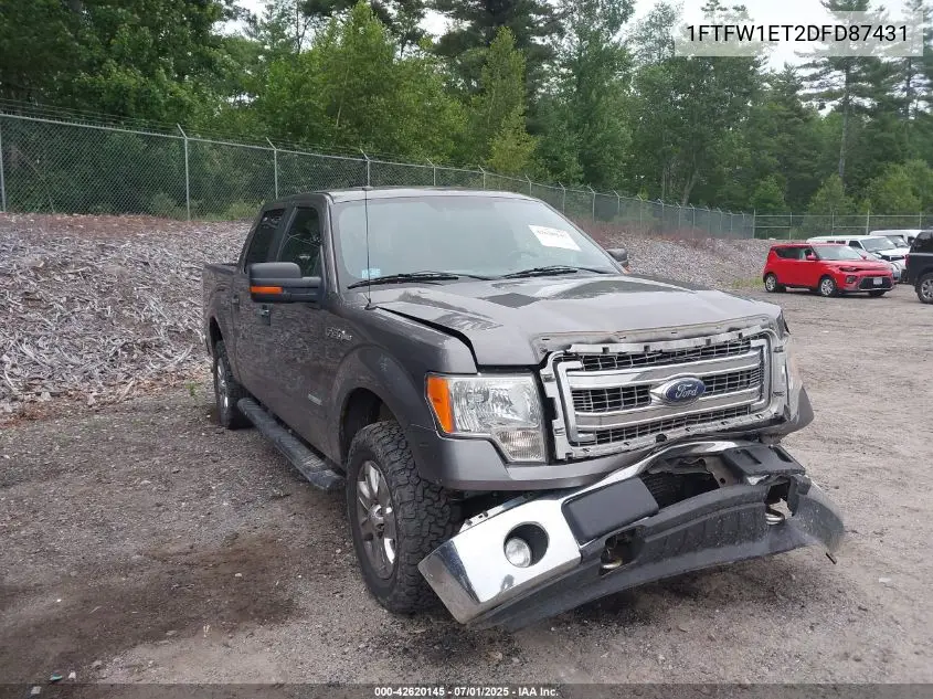 2013 Ford F150 Xlt VIN: 1FTFW1ET2DFD87431 Lot: 42620145