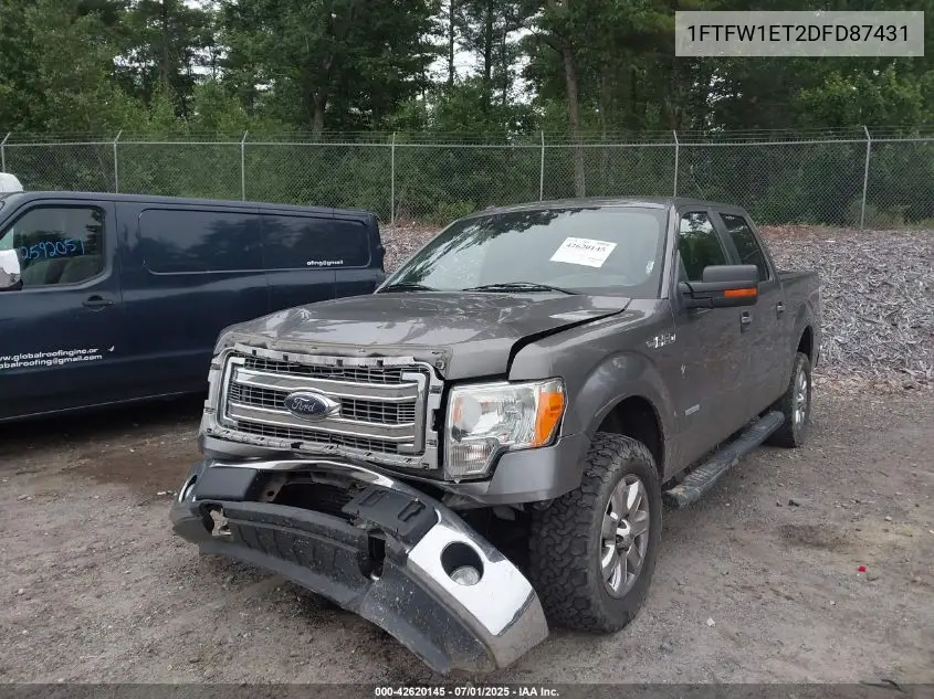 2013 Ford F150 Xlt VIN: 1FTFW1ET2DFD87431 Lot: 42620145
