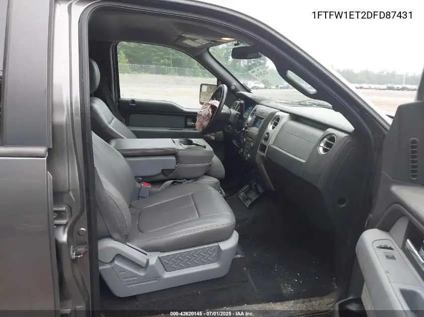 2013 Ford F150 Xlt VIN: 1FTFW1ET2DFD87431 Lot: 42620145
