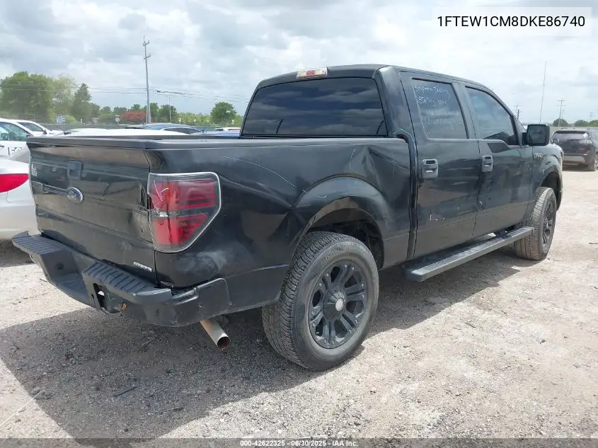 2013 Ford F-150 Xl VIN: 1FTEW1CM8DKE86740 Lot: 42622325
