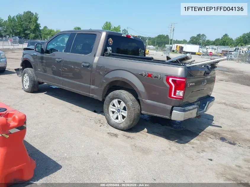 2015 Ford F-150 Xlt VIN: 1FTEW1EP1FFD04136 Lot: 42595484