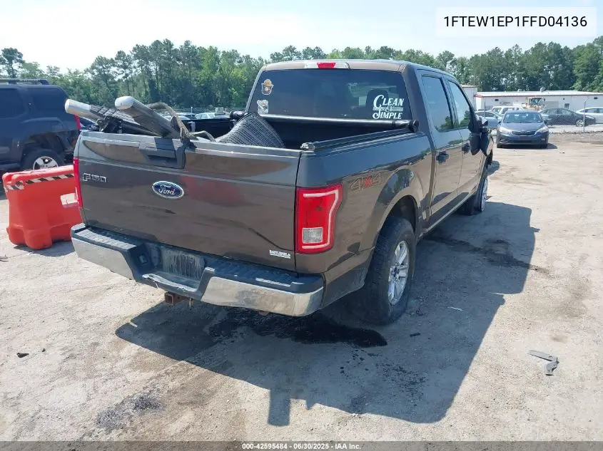 2015 Ford F-150 Xlt VIN: 1FTEW1EP1FFD04136 Lot: 42595484