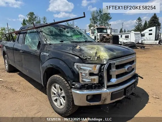 2016 Ford F-150 Xlt VIN: 1FTEX1EF2GKE58254 Lot: 12329336X