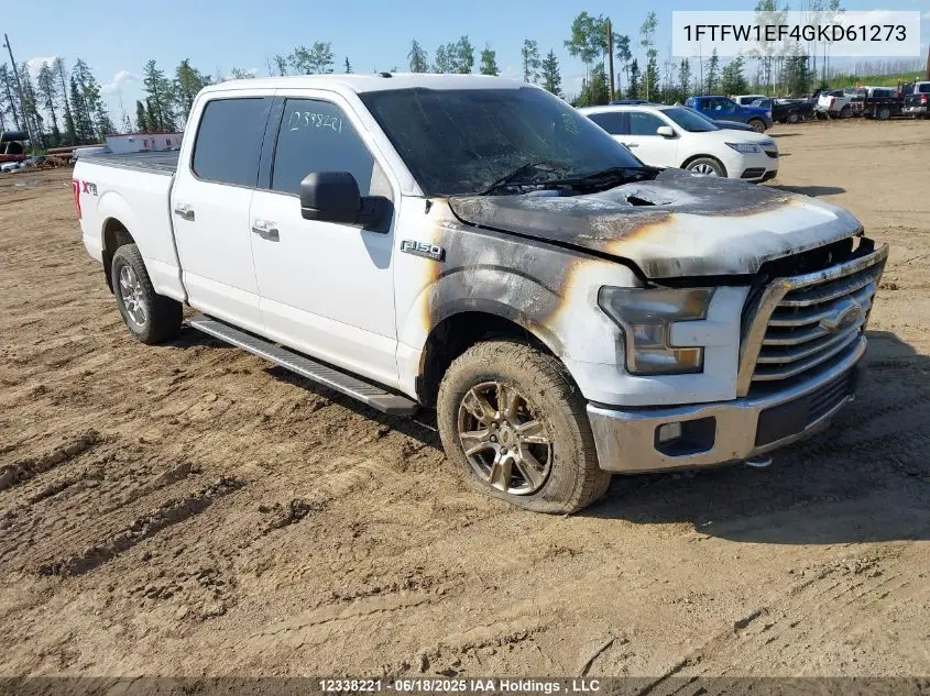 2016 Ford F-150 Xlt VIN: 1FTFW1EF4GKD61273 Lot: 12338221