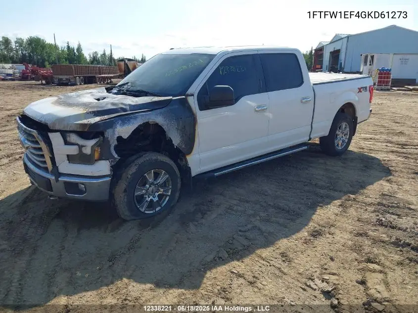 2016 Ford F-150 Xlt VIN: 1FTFW1EF4GKD61273 Lot: 12338221