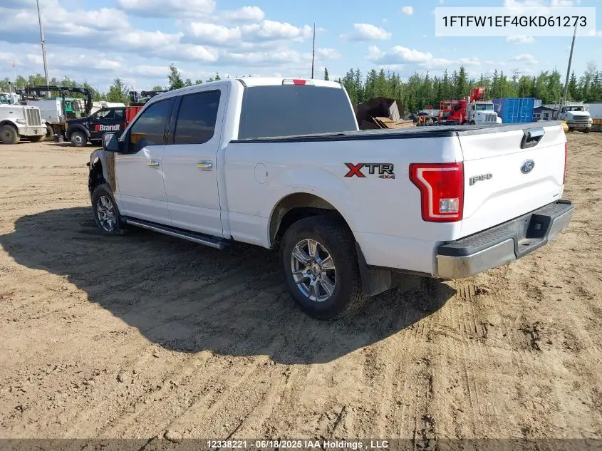 2016 Ford F-150 Xlt VIN: 1FTFW1EF4GKD61273 Lot: 12338221