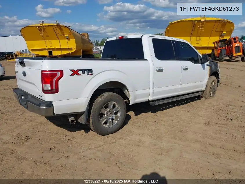 2016 Ford F-150 Xlt VIN: 1FTFW1EF4GKD61273 Lot: 12338221