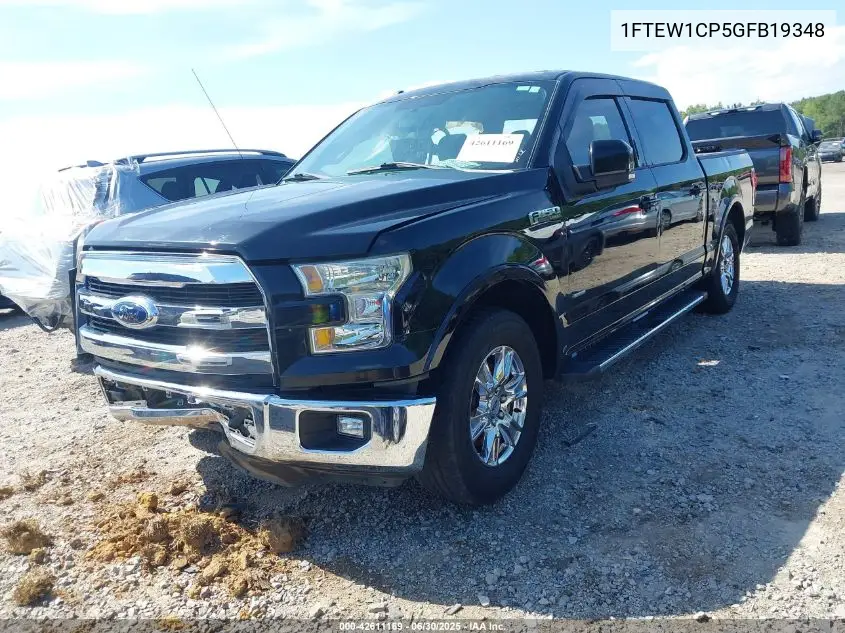 2016 Ford F-150 Lariat VIN: 1FTEW1CP5GFB19348 Lot: 42611169