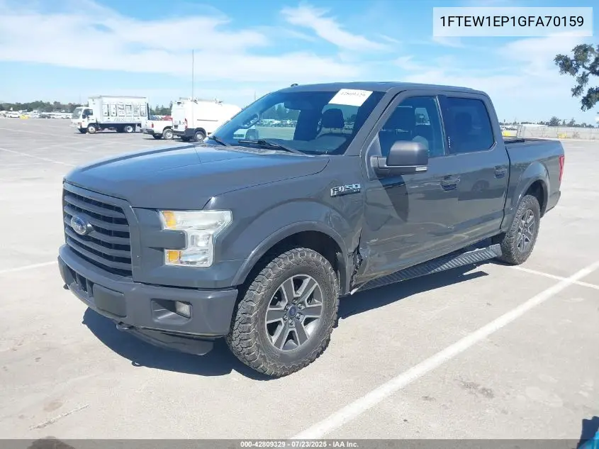 1FTEW1EP1GFA70159 2016 Ford F-150 Xlt
