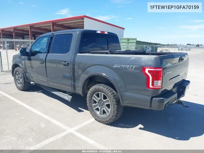 1FTEW1EP1GFA70159 2016 Ford F-150 Xlt