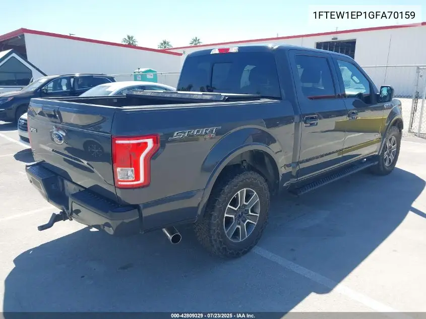 1FTEW1EP1GFA70159 2016 Ford F-150 Xlt