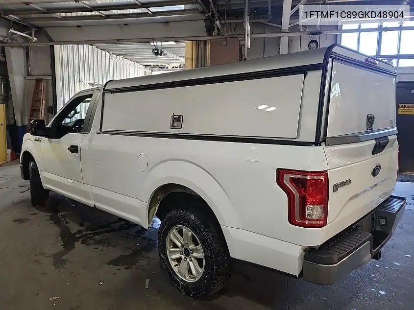 2016 Ford F-150 Xl VIN: 1FTMF1C89GKD48904 Lot: 42825272