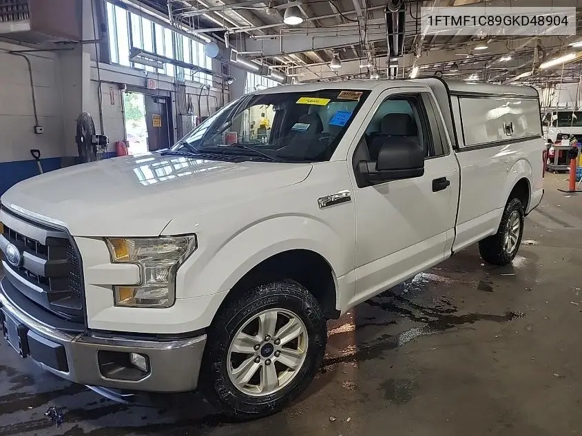 2016 Ford F-150 Xl VIN: 1FTMF1C89GKD48904 Lot: 42825272