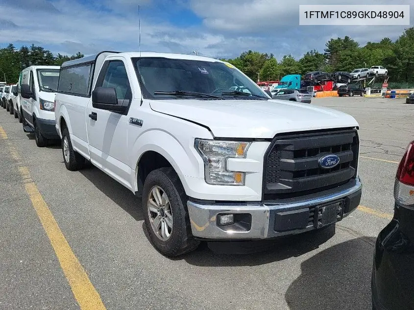 2016 Ford F-150 Xl VIN: 1FTMF1C89GKD48904 Lot: 42825272