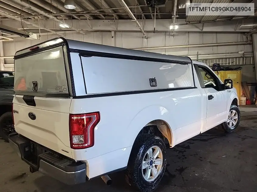2016 Ford F-150 Xl VIN: 1FTMF1C89GKD48904 Lot: 42825272