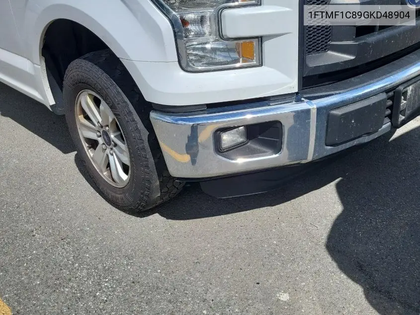 2016 Ford F-150 Xl VIN: 1FTMF1C89GKD48904 Lot: 42825272