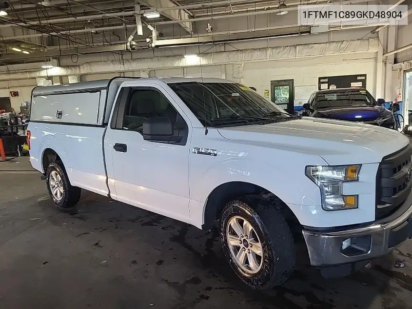 2016 Ford F-150 Xl VIN: 1FTMF1C89GKD48904 Lot: 42825272