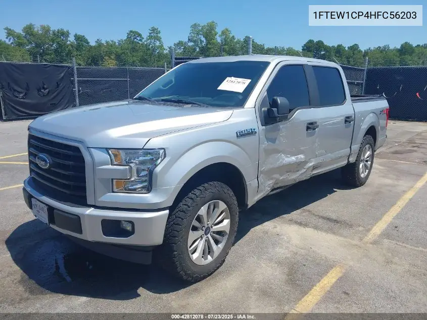 2017 Ford F-150 Xl VIN: 1FTEW1CP4HFC56203 Lot: 42812078