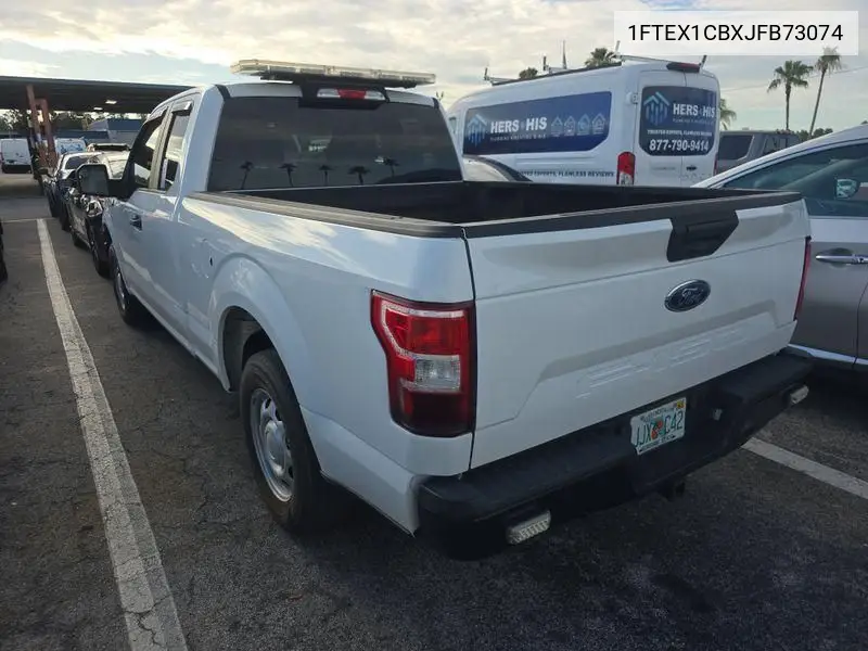 2018 Ford F150 Super Cab VIN: 1FTEX1CBXJFB73074 Lot: 42636531