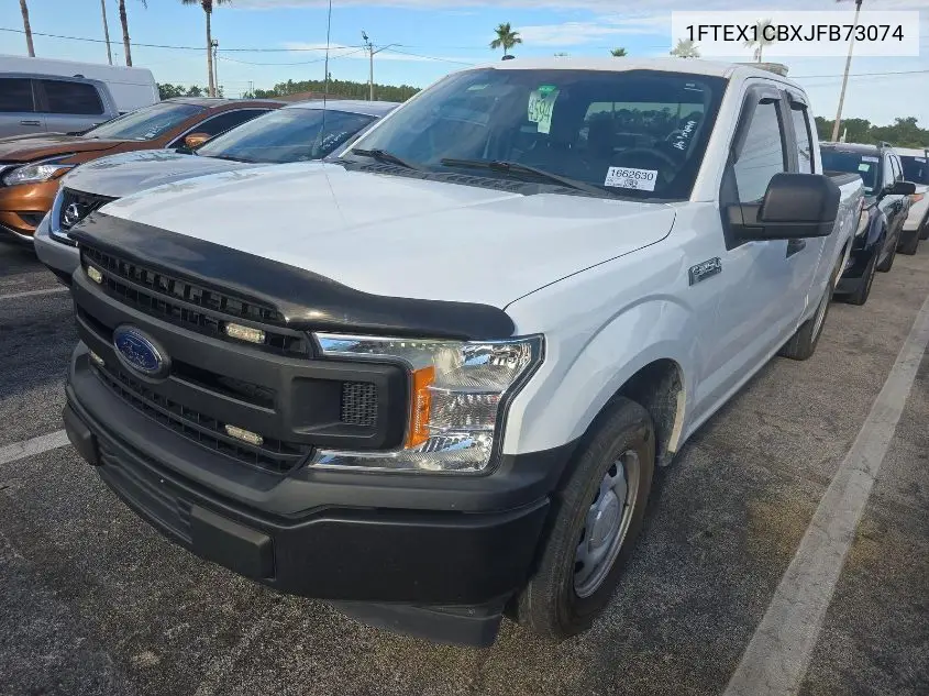 2018 Ford F150 Super Cab VIN: 1FTEX1CBXJFB73074 Lot: 42636531