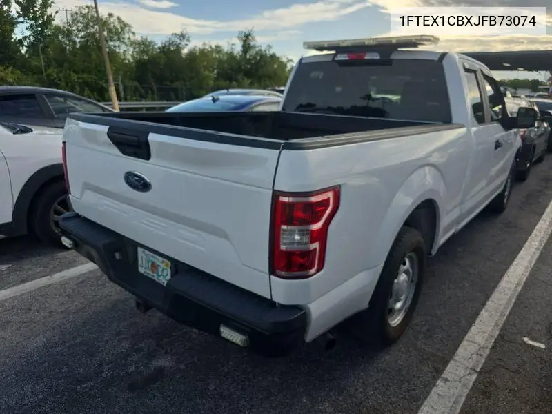 2018 Ford F150 Super Cab VIN: 1FTEX1CBXJFB73074 Lot: 42636531