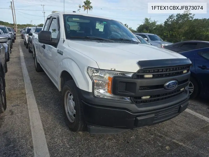 2018 Ford F150 Super Cab VIN: 1FTEX1CBXJFB73074 Lot: 42636531