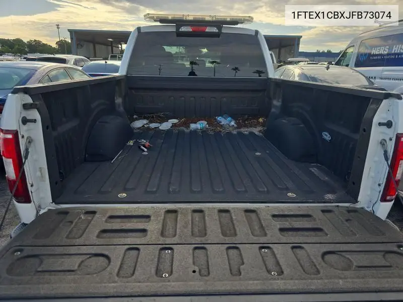 2018 Ford F150 Super Cab VIN: 1FTEX1CBXJFB73074 Lot: 42636531