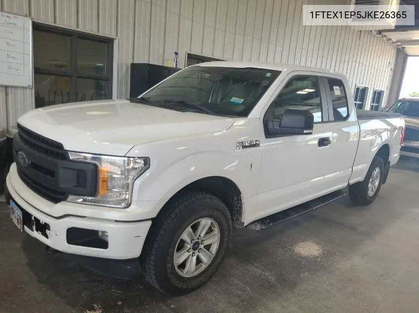 2018 Ford F150 Super Cab VIN: 1FTEX1EP5JKE26365 Lot: 42827999