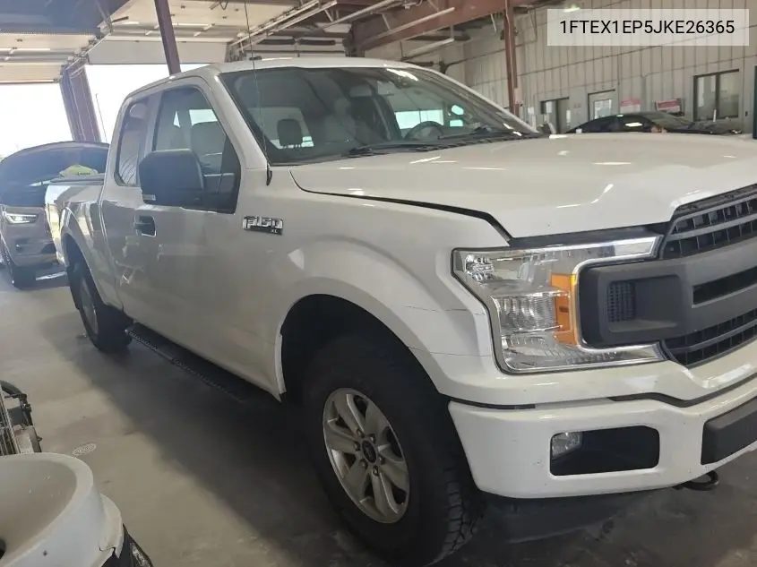 2018 Ford F150 Super Cab VIN: 1FTEX1EP5JKE26365 Lot: 42827999