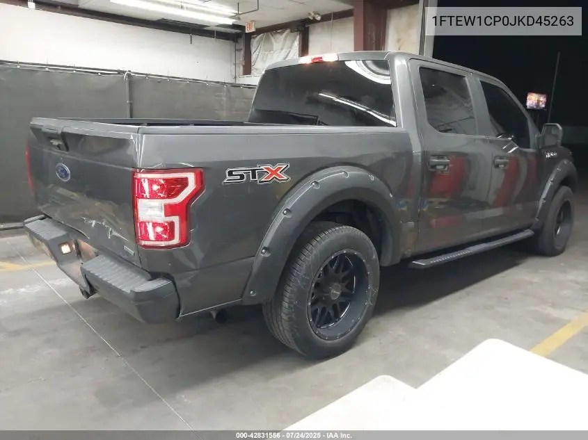 2018 Ford F-150 Xl VIN: 1FTEW1CP0JKD45263 Lot: 42831556