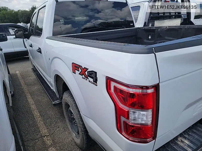 2018 Ford F150 Supercrew VIN: 1FTEW1E52JKF96135 Lot: 42832549