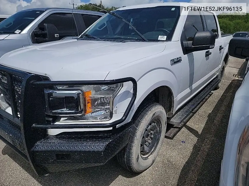 2018 Ford F150 Supercrew VIN: 1FTEW1E52JKF96135 Lot: 42832549
