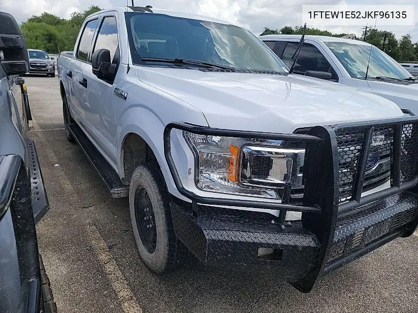2018 Ford F150 Supercrew VIN: 1FTEW1E52JKF96135 Lot: 42832549