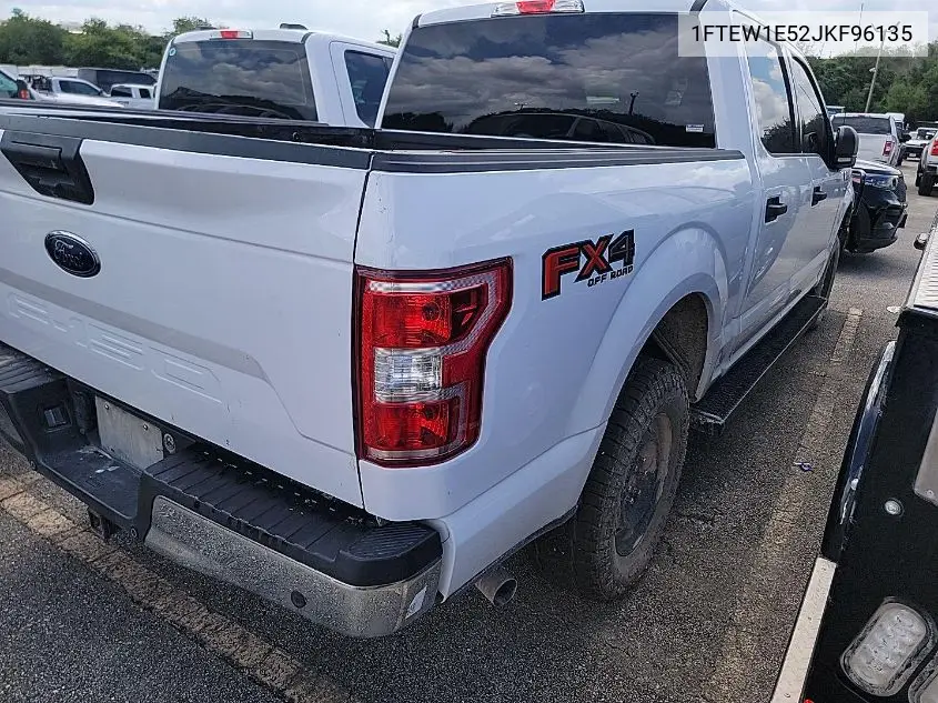 2018 Ford F150 Supercrew VIN: 1FTEW1E52JKF96135 Lot: 42832549