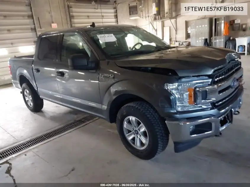 2019 Ford F-150 Xlt VIN: 1FTEW1E57KFB19033 Lot: 42617035
