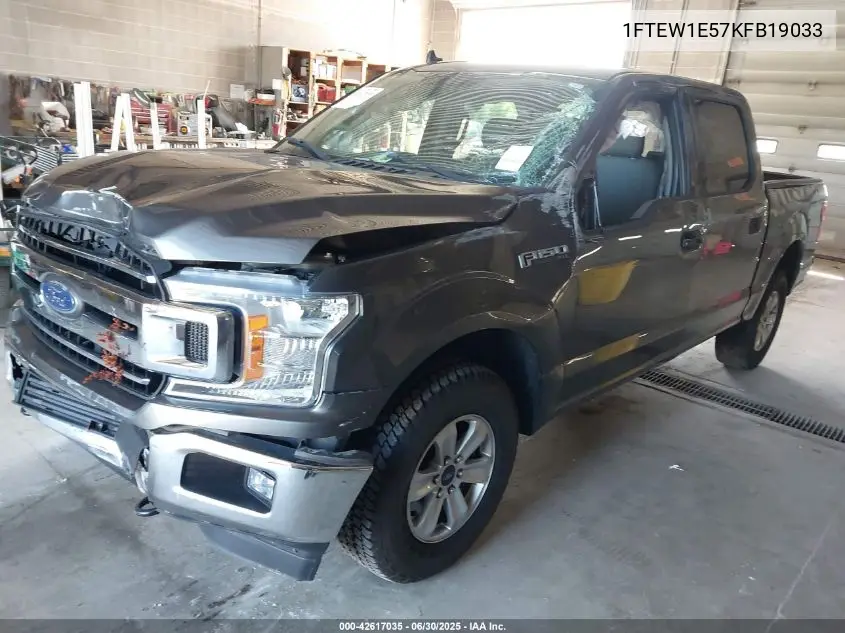 2019 Ford F-150 Xlt VIN: 1FTEW1E57KFB19033 Lot: 42617035