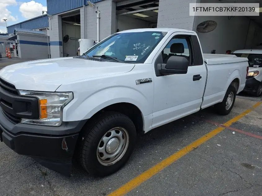 2019 Ford F150 VIN: 1FTMF1CB7KKF20139 Lot: 42633661