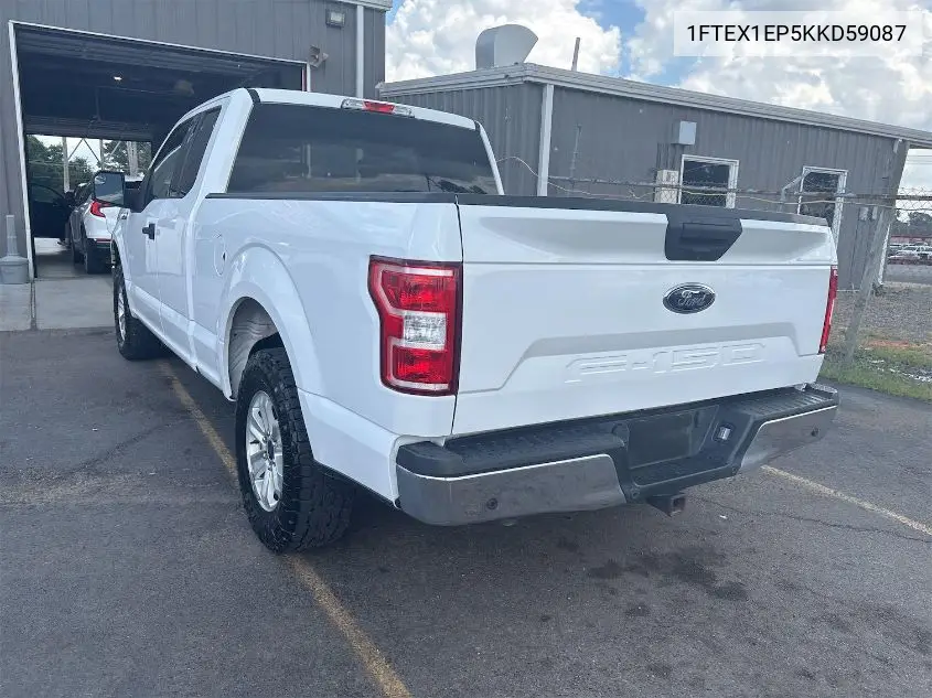 2019 Ford F150 Super Cab VIN: 1FTEX1EP5KKD59087 Lot: 42634903