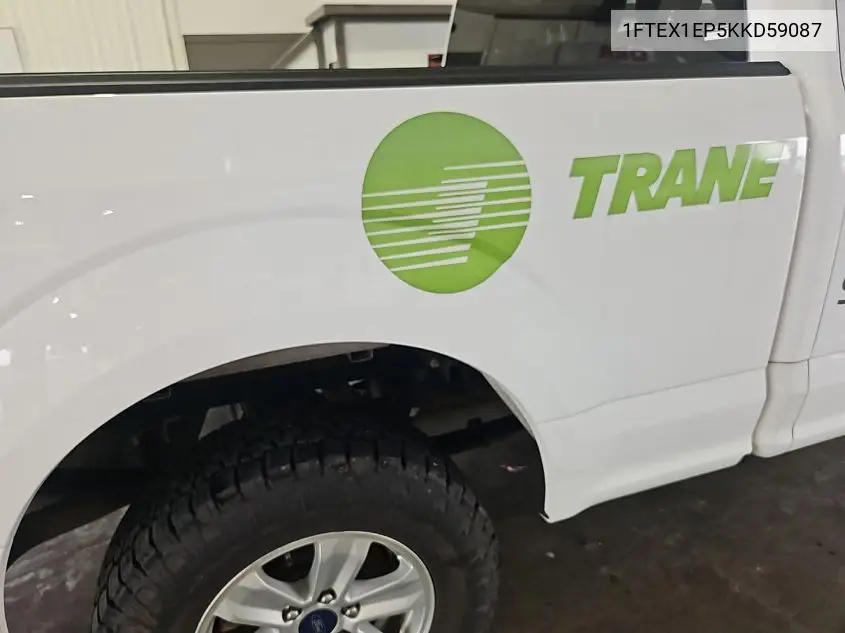2019 Ford F150 Super Cab VIN: 1FTEX1EP5KKD59087 Lot: 42634903
