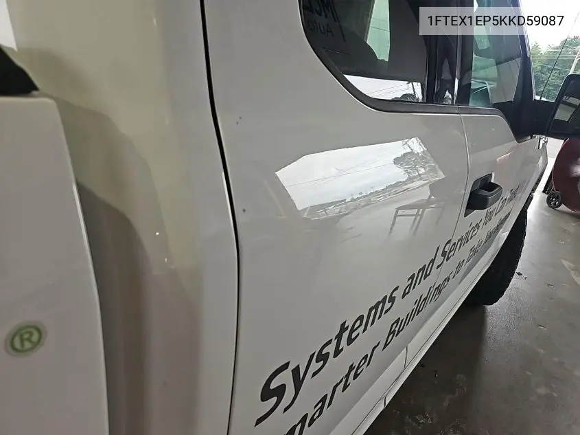 2019 Ford F150 Super Cab VIN: 1FTEX1EP5KKD59087 Lot: 42634903