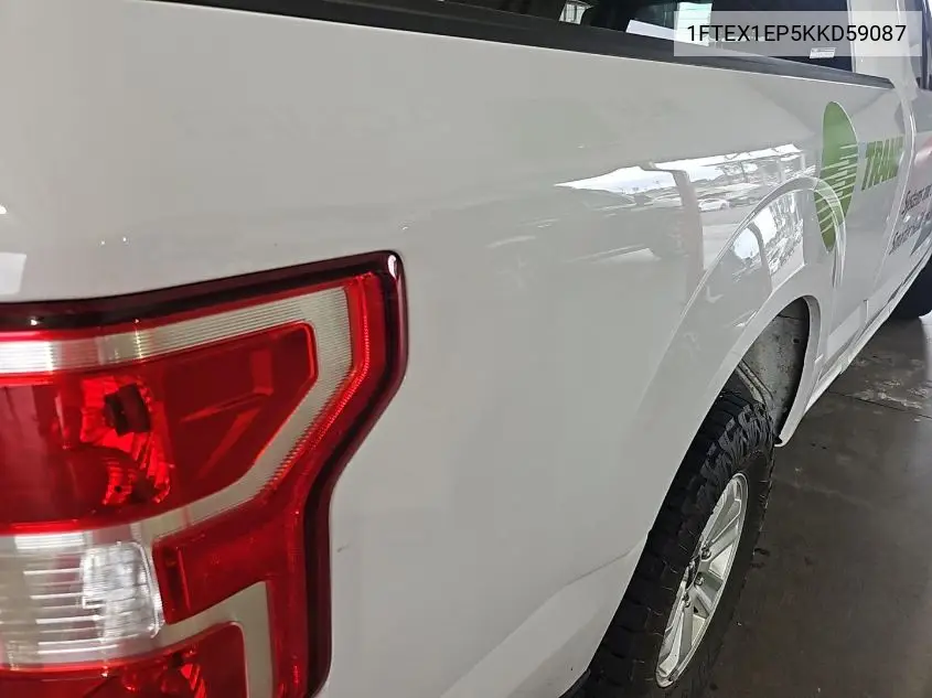 2019 Ford F150 Super Cab VIN: 1FTEX1EP5KKD59087 Lot: 42634903