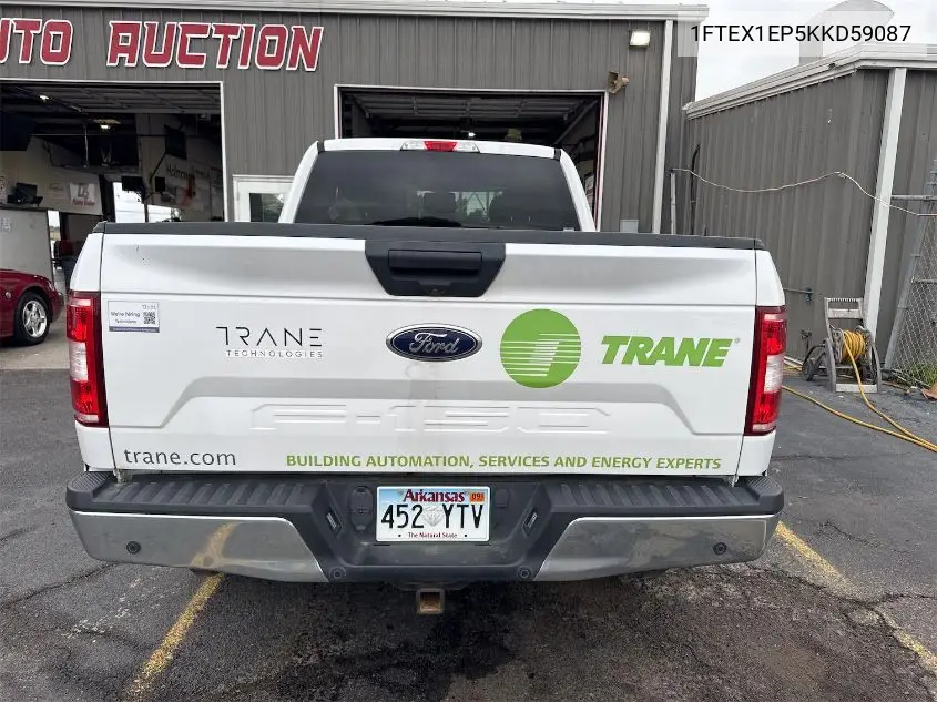 2019 Ford F150 Super Cab VIN: 1FTEX1EP5KKD59087 Lot: 42634903