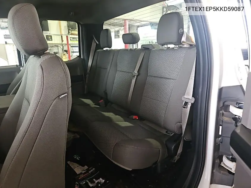 2019 Ford F150 Super Cab VIN: 1FTEX1EP5KKD59087 Lot: 42634903