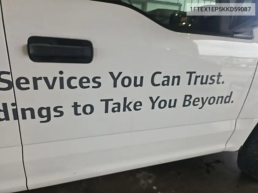 2019 Ford F150 Super Cab VIN: 1FTEX1EP5KKD59087 Lot: 42634903