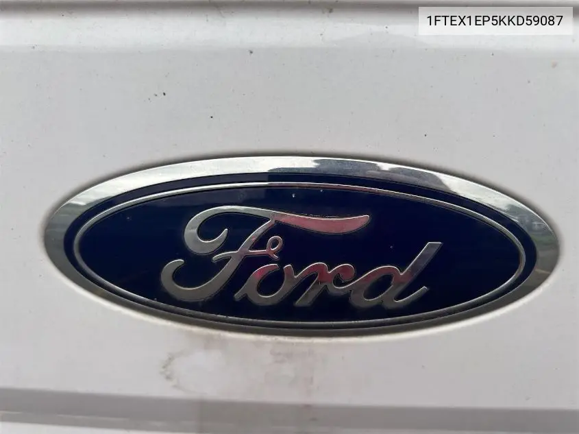 2019 Ford F150 Super Cab VIN: 1FTEX1EP5KKD59087 Lot: 42634903