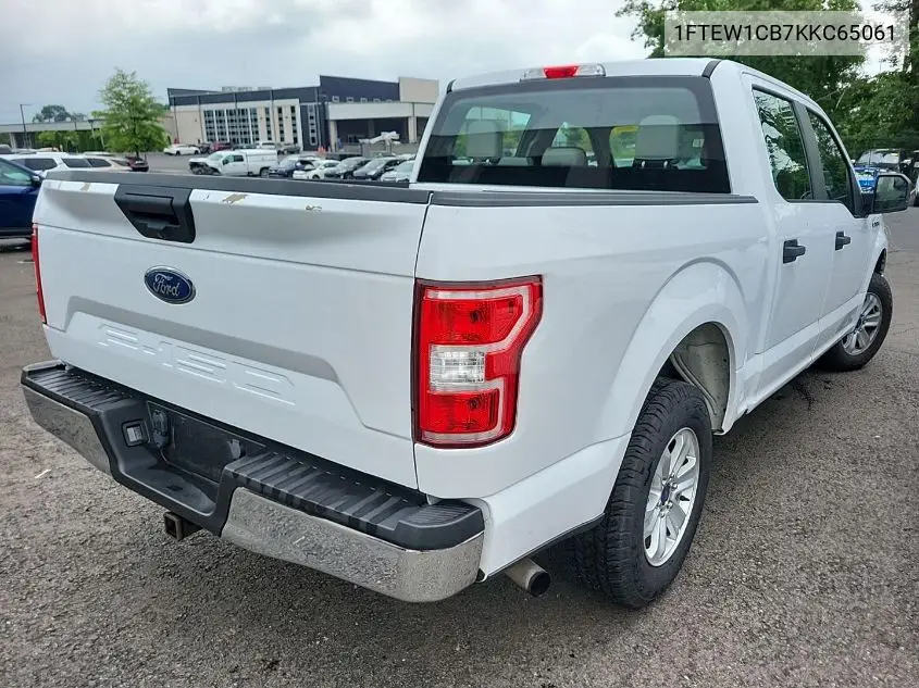 2019 Ford F-150 Xl VIN: 1FTEW1CB7KKC65061 Lot: 42641207
