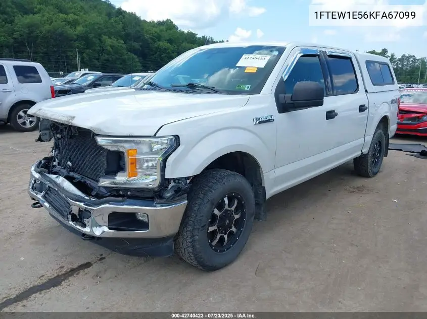 2019 Ford F-150 Xlt VIN: 1FTEW1E56KFA67099 Lot: 42740423