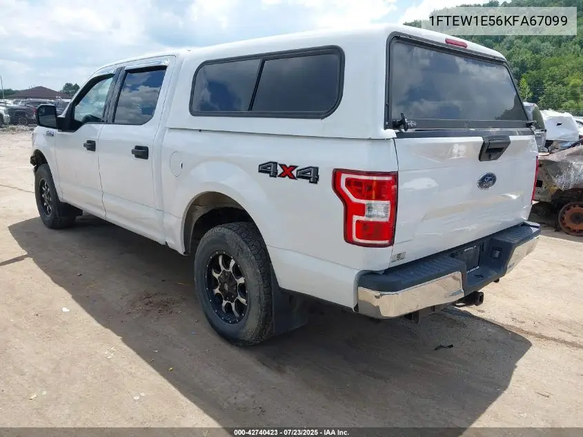 2019 Ford F-150 Xlt VIN: 1FTEW1E56KFA67099 Lot: 42740423