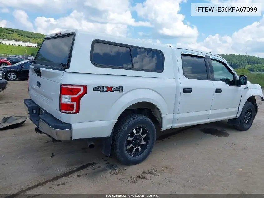 2019 Ford F-150 Xlt VIN: 1FTEW1E56KFA67099 Lot: 42740423
