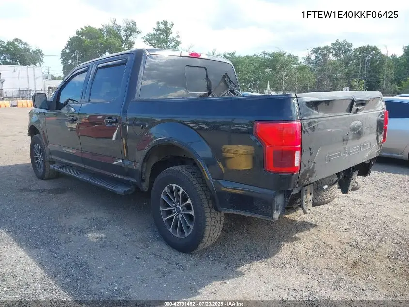 1ftew1e40kkf06425 1FTEW1E40KKF06425 2019 Ford F-150 Lariat